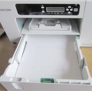 ricoh dye sublimation printer front paper drawer