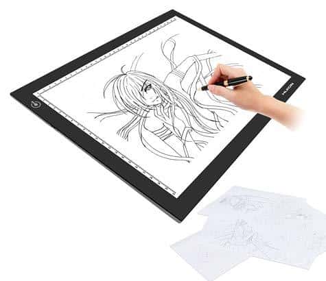 how to use lightbox for drawing tracing and design work