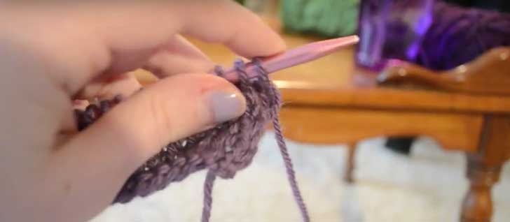 creating a knit stitch tutorial